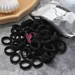Elastice pentru codite Cod EL027AA, set 100 bucati Negre